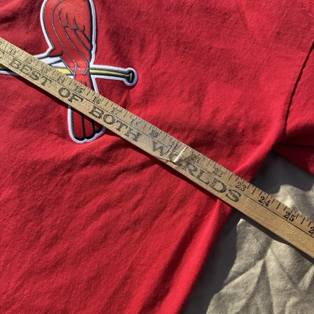 St. Louis Cardinals Tee Mens Sz XL Red CSA Made in USA Baseball Shirt Heavy